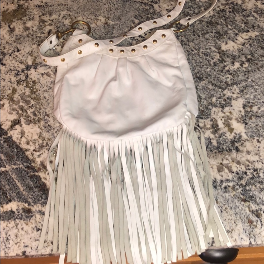 Leather fringe handbag JJ WINTERS
